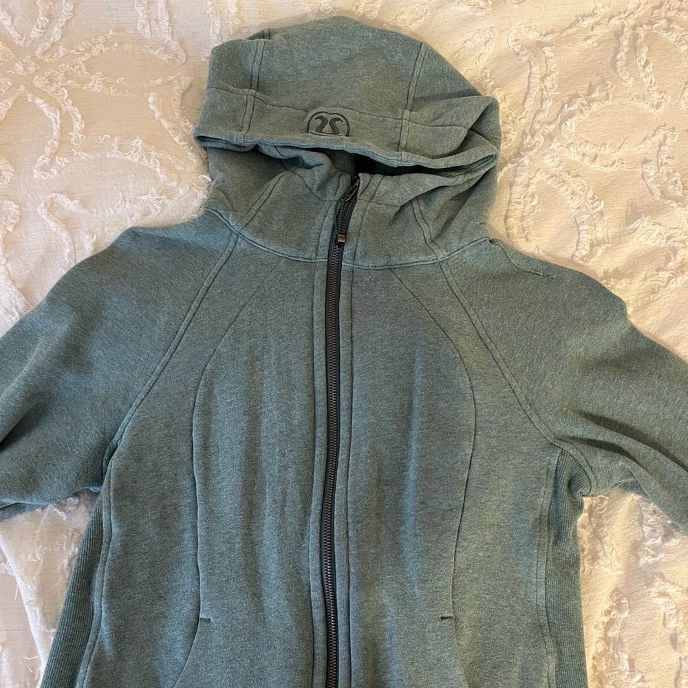 Lululemon Scuba Full-Zip Hoodie, greenish blue
